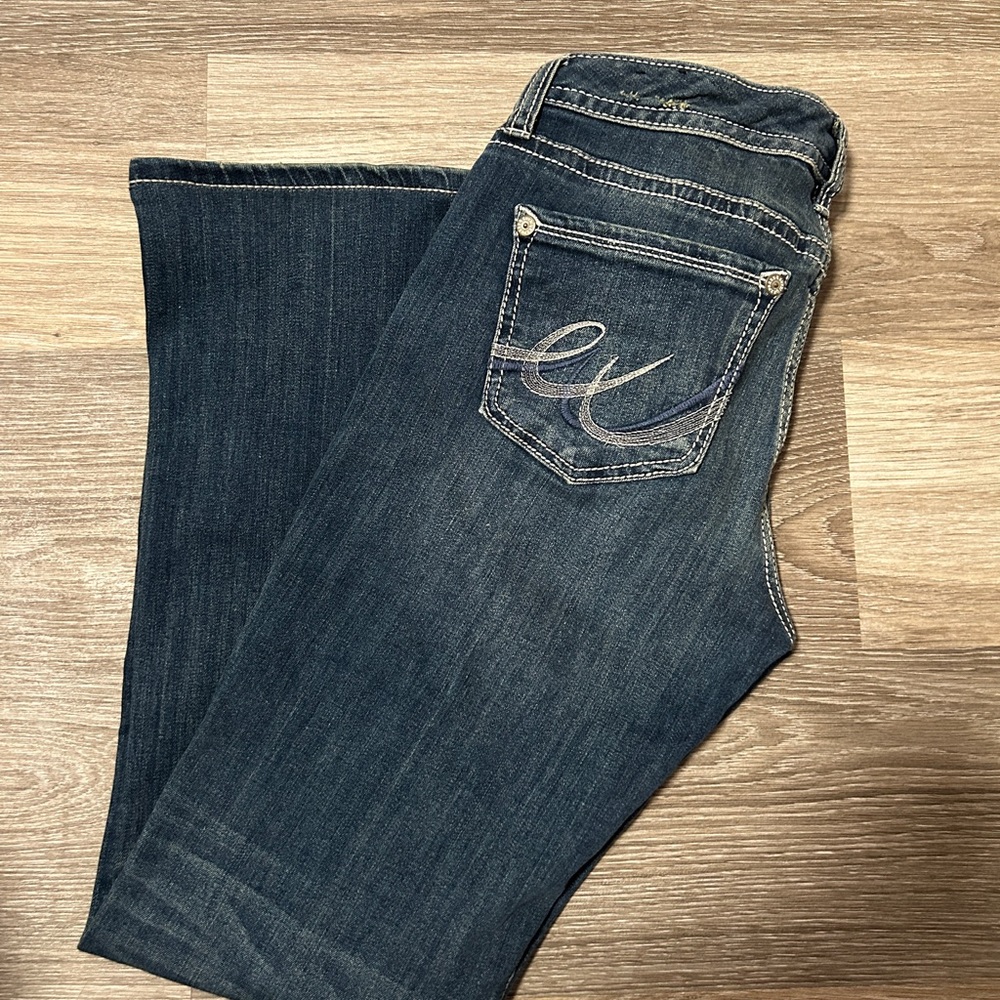 Express Dark Blue Boot Cut Jeans